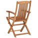 Beliani Silla de jardín MAUI II Beliani Silla de jardín MAUI II Madera Clara