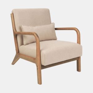 Poltrona SKOVDE Tecido Creme