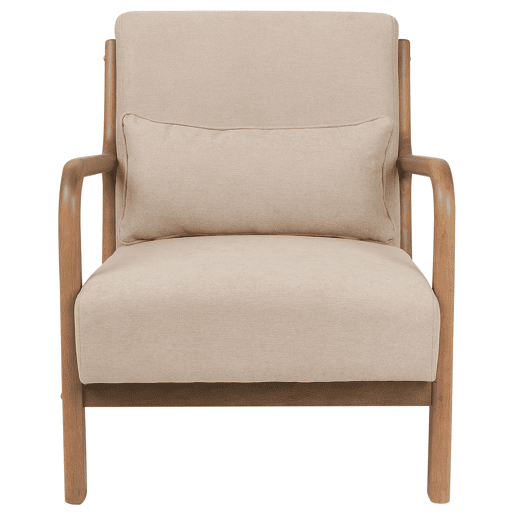 Poltrona SKOVDE Tecido Creme Poltrona SKOVDE Tecido Creme