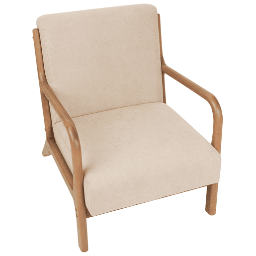 Poltrona SKOVDE Tecido Creme Poltrona SKOVDE Tecido Creme