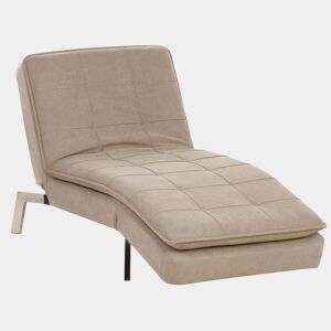 Chaise longue LOIRET Tecido Creme