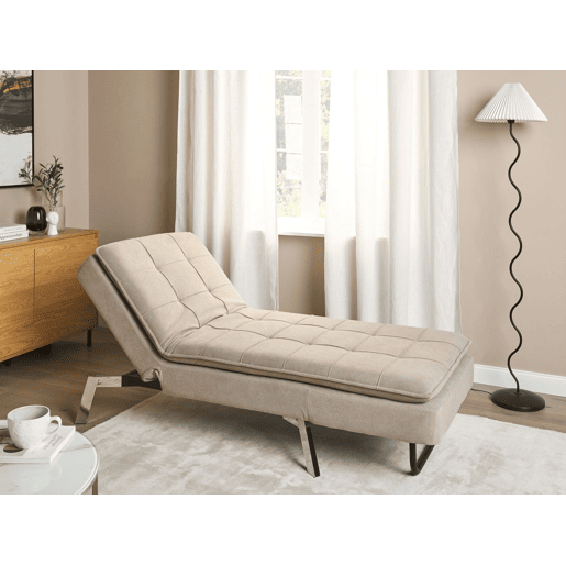 Chaise longue LOIRET Tecido Creme Chaise longue LOIRET Tecido Creme