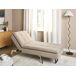 Beliani Chaise longue Poliéster LOIRET Beliani Chaise longue Poliéster LOIRET Beige