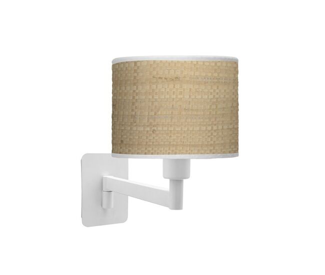 Aplique de pared metal color blanco serie moda 17cm