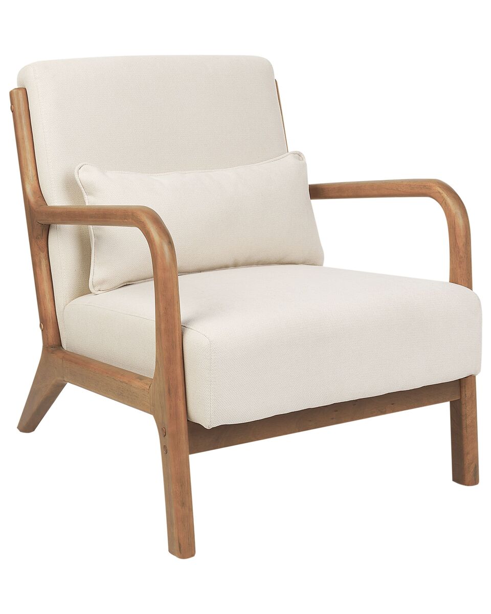 Beliani Sillón SKOVDE Crema