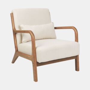Poltrona SKOVDE Tecido Creme claro