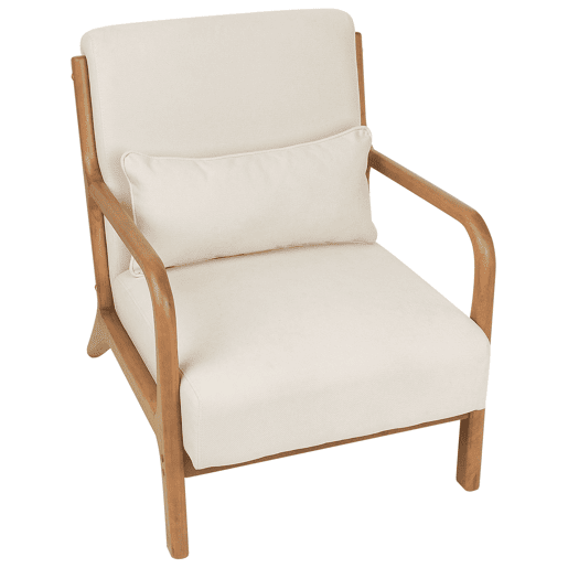 Poltrona SKOVDE Tecido Creme claro Poltrona SKOVDE Tecido Creme claro