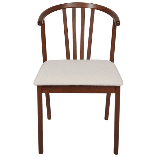 Conjunto de 2 cadeiras de jantar CRAIG Madeira Castanho escuro