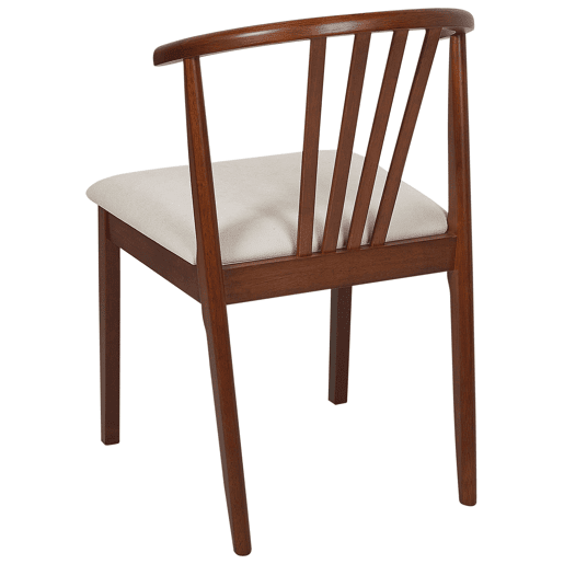 Conjunto de 2 cadeiras de jantar CRAIG Madeira Castanho escuro