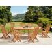 Beliani Conjunto de comedor MAUI II Beliani Conjunto de comedor MAUI II Madera Clara