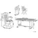Beliani Conjunto de comedor MAUI II Beliani Conjunto de comedor MAUI II Madera Clara