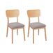 Beliani Silla de comedor MINIER Beliani Silla de comedor MINIER Gris Claro