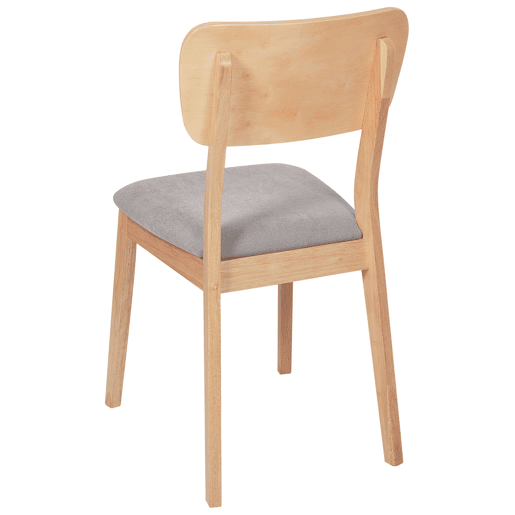 Conjunto de 2 cadeiras de jantar MINIER Madeira Castanho claro