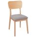 Beliani Silla de comedor MINIER Beliani Silla de comedor MINIER Gris Claro