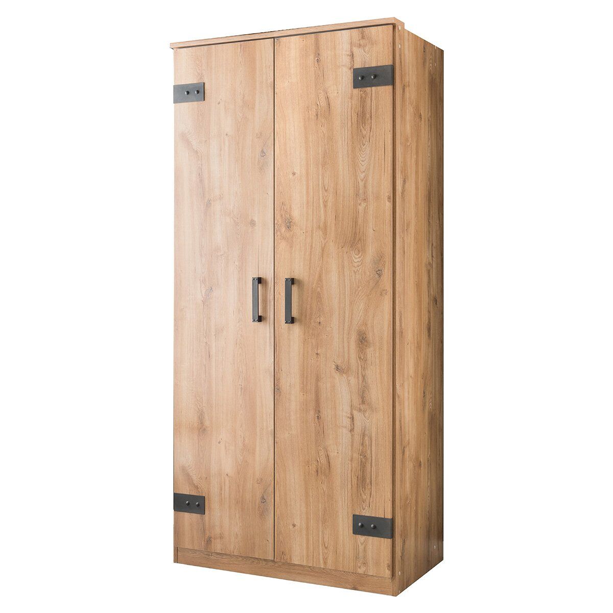 Armario 2 puertas decoración roble - h199 cm