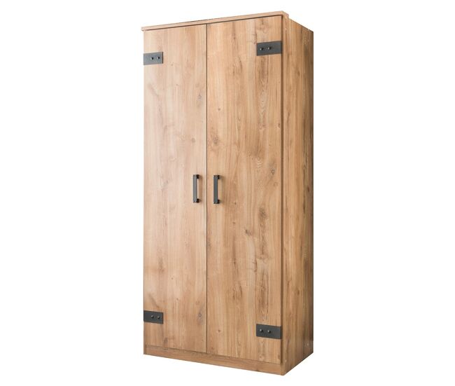 Armario 2 puertas decoración roble - h199 cm