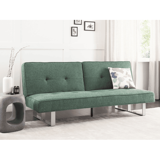 Sofá-cama DUBLIN Tecido Verde 3 lugares