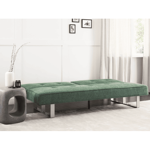 Sofá-cama DUBLIN Tecido Verde 3 lugares