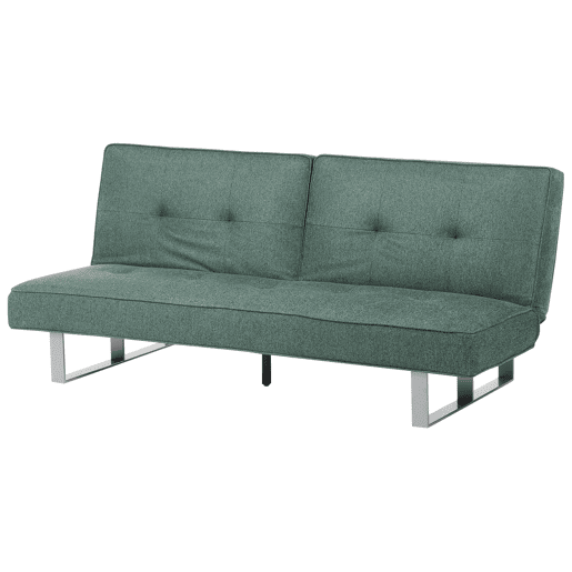 Sofá-cama DUBLIN Tecido Verde 3 lugares