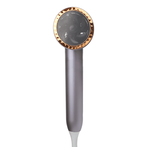 Italian Design - Cyclone Blue Ionic Power Secador de cabelo iônico profissional - Secador de cabelo com potência de 2200W, 3 modos de aquecimento, botão de ar frio, 3 velocidades e função iônica - cinza