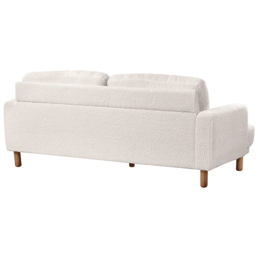 Sofá TUVE Bouclé Branco 3 lugares Sofá TUVE Bouclé Branco 3 lugares