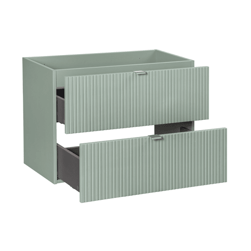 Móvel lavatório 80cm 2 gavetas Verde Jade