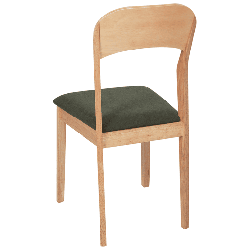 Conjunto de 2 cadeiras de jantar ALVIN Madeira Castanho claro