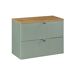Mueble bajo lavabo 2 cajones encimera Jade Mueble bajo lavabo 2 cajones encimera Jade Verde