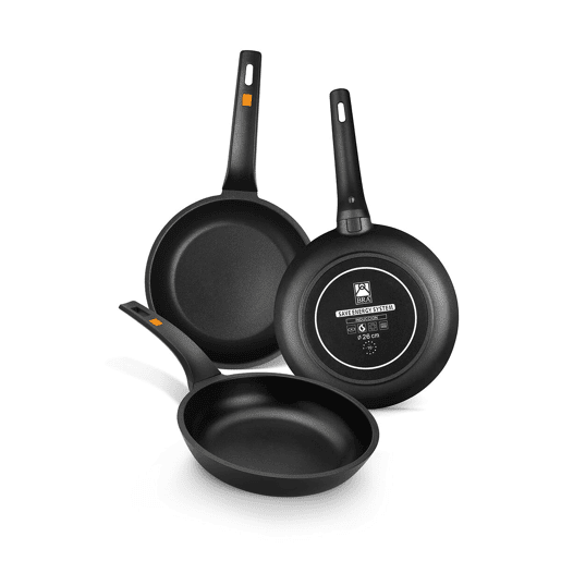 Frigideira Wok BRA Sartén Efficient Preto Alumínio Ø 24 cm