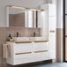 Mueble doble lavabo 4 cajones Livia Mueble doble lavabo 4 cajones Livia Blanco