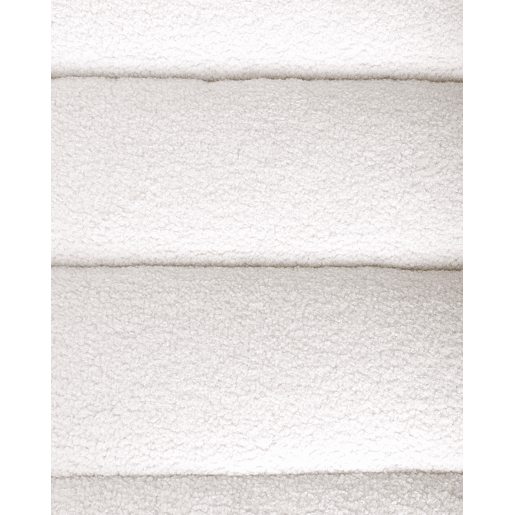 Poltrona LEKNES Bouclé Branco creme