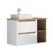 Mueble lavabo individual 2 compartimientos Livia Mueble lavabo individual 2 compartimientos Livia Blanco