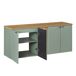 Mueble bajo lavabo 5 puertas encimera Jade Mueble bajo lavabo 5 puertas encimera Jade Verde
