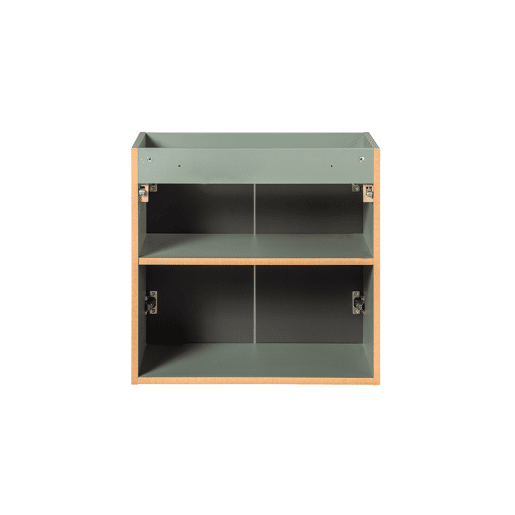 Móvel de toucador de 5 portas de 140 cm verde jade e madeira