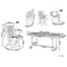 Beliani Conjunto de comedor MAUI II Beliani Conjunto de comedor MAUI II Azul