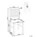 Beliani Silla de comedor ORONO Beliani Silla de comedor ORONO Beige