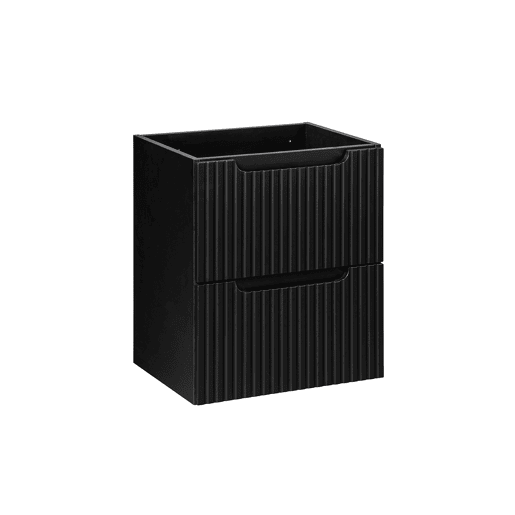 Móvel de lavatório 50cm 2 gavetas Riva Preto