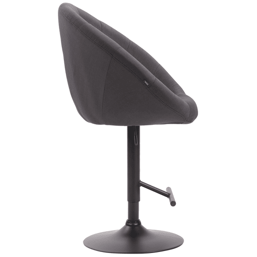 Taburete de bar London V2 en tela Gris oscuro 57X65X107 cm