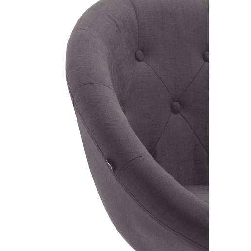 Taburete de bar London V2 en tela Gris oscuro 57X65X107 cm