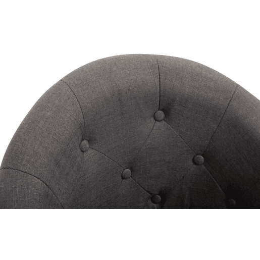 Taburete de bar London V2 en tela Gris oscuro 57X65X107 cm