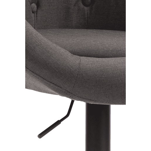 Taburete de bar London V2 en tela Gris oscuro 57X65X107 cm