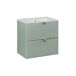 Conjunto de muebles lavabo individual encastrado 2 cajones y columna Jade Conjunto de muebles lavabo individual encastrado 2 cajones y columna Jade Verde