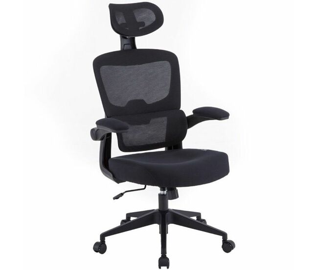 Silla gaming ergo waxter giratoria con ruedas abatible negro