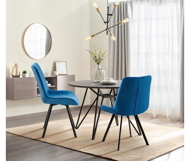 Silla de comedor - Lewes - Terciopelo
