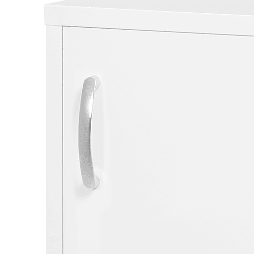 kleankin Armário de Parede de Aço para Medicamentos de 3 Níveis com Fechadura e 2 Chaves para Cozinha ou Casa de Banho 40x15x53,5 cm Branco
