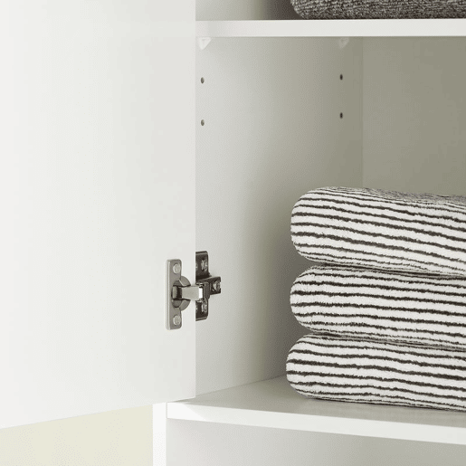 SoBuy BZR80-W Armário alto de casa de banho com 1 gaveta e 2 portas Branco 35 X 33 X 170 Cm