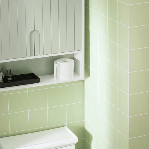 SoBuy BZR140-GR Armário de parede verde para casa de banho 60 X 15 X 54 Cm