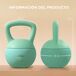 Kettlebell Plástico, Arena Metálica SPORTNOW Kettlebell Plástico, Arena Metálica SPORTNOW Verde