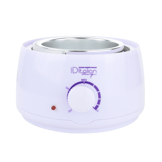 Italian Design - Aquecedor de Cera Elétrico com Capacidade de 500 ml, Indicador LED de Potência, Tampa de Plástico Resistente, Recipiente de Alumínio, Aquecimento Ultrarrápido e Regulador de Temperatura
