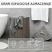 Cesto para Ropa Bambú HOMCOM Cesto para Ropa Bambú HOMCOM Gris